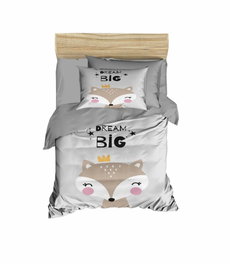 L'essentiel linge de maison Juego de funda nórdica PH1103 Gris, blanco y beige